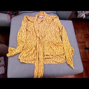Tie neck blouse